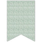 Bannière À Fanions un fond vert et blanc avec de petites feuilles (Premier drapeau)