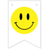 Bannière À Fanions Un heureux Mec/Gal 1er Anniversaire Smiley Jaune (Premier drapeau)