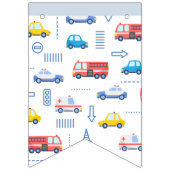 Bannière À Fanions Un joli anniversaire de transport (Premier drapeau)