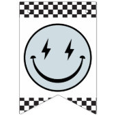 Bannière À Fanions Un joyeux Dude bleu joyeux visage anniversaire (Premier drapeau)