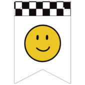 Bannière À Fanions Un joyeux Mec Jaune sourire premier garçon 1er ann (Premier drapeau)