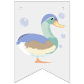Bannière À Fanions Un Lucky Duck & Bubbles Premier Anniversaire Paste (Premier drapeau)