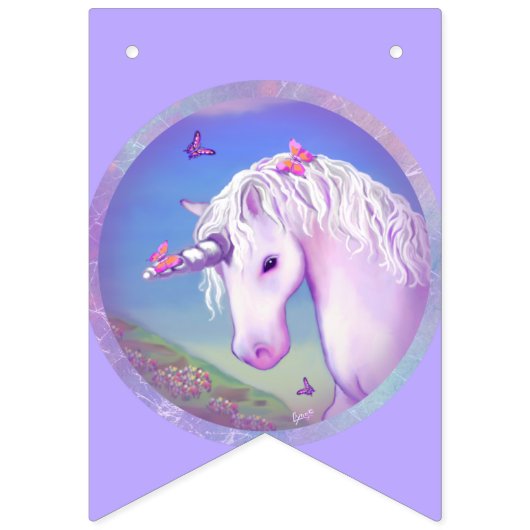 Bannière À Fanions Un paradis mauve (Deuxième drapeau)