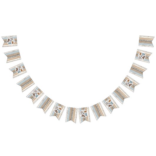 Bannière À Fanions Un petit cowboy est sur le chemin Baby shower (Tout)