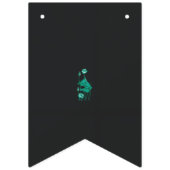 Bannière À Fanions un tableau d'une fleur et d'un poisson sur un doss (Deuxième drapeau)