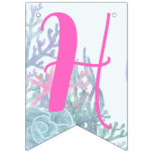 Bannière À Fanions Under the Sea Matching Happy Birthday (Deuxième drapeau)