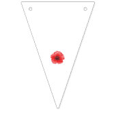 Bannière À Fanions Une fleur de pavot rouge vibrant avec des pétales (Premier drapeau)