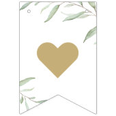 Bannière À Fanions Une mariée verte minimale pour être une Fête des m (Premier drapeau)