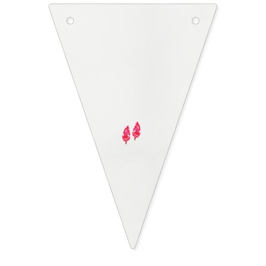 Bannière À Fanions une paire de feuilles rouges sur un arrière - plan (Premier drapeau)