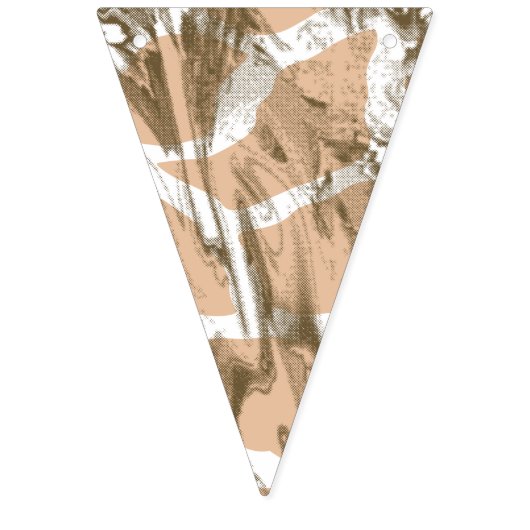 Bannière À Fanions Une structure en tissu dynamique avec des fleurs c (Deuxième drapeau)