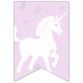 Bannière À Fanions Unicorne et étoiles Anniversaire (Premier drapeau)