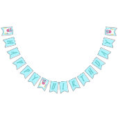 Bannière À Fanions Unicorne fête d'anniversaire (Tout)