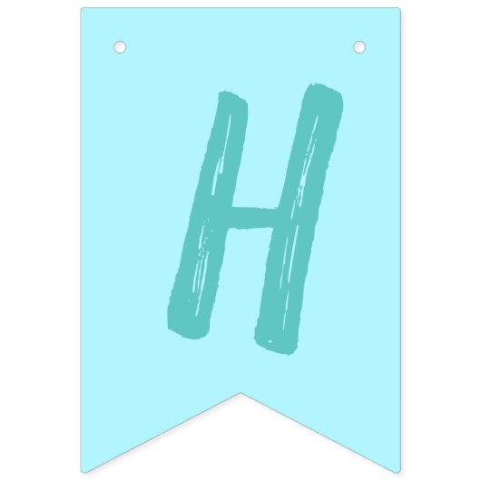 Bannière À Fanions Unicorne fête d'anniversaire (Deuxième drapeau)