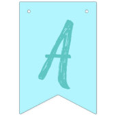 Bannière À Fanions Unicorne fête d'anniversaire (Troisième drapeau)