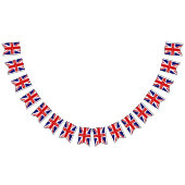 Bannière À Fanions Union Jack personnalisée | Mariage royal (Tout)