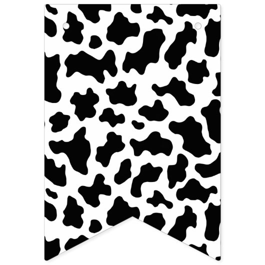 Bannière À Fanions Vache Imprimer Joyeux anniversaire (Premier drapeau)