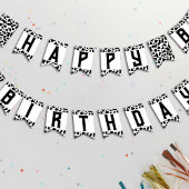 Bannière À Fanions Vache Imprimer Joyeux anniversaire