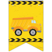 Bannière À Fanions Véhicule de construction Anniversaire de fête Cami (Premier drapeau)