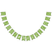 Bannière À Fanions Verdure rustique | Vin Mariage Marié (Tout)