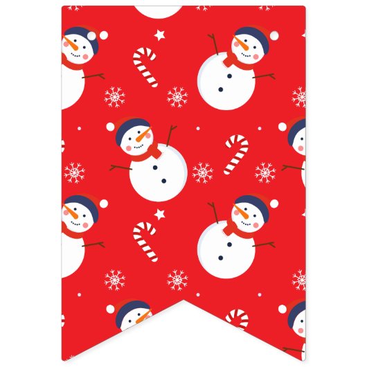 Bannière À Fanions Versatile Four-Design Christmas Party Bunting (Deuxième drapeau)