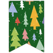 Bannière À Fanions Versatile Four-Design Christmas Party Bunting (Premier drapeau)
