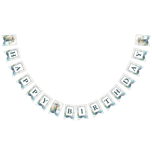 Bannière À Fanions Vibes d'été Aquarelle Chèvre - Anniversaire (Tout)