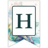 Bannière À Fanions Vibes d'été Aquarelle Chèvre - Anniversaire (Deuxième drapeau)