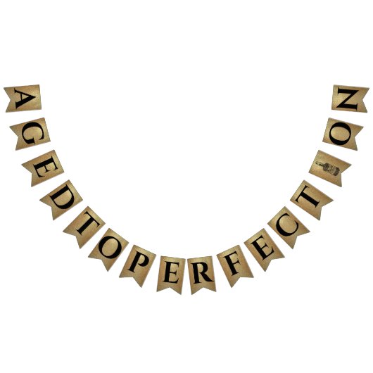 Bannière À Fanions Vieilli à la perfection whiskey anniversaire bourb (Tout)