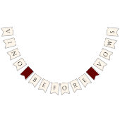 Bannière À Fanions Vino avant Voeux Réception de Mariage (Tout)