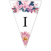 Bannière À Fanions Vino Avant Vows Rustique Rose Fête des mariées Flo (Deuxième drapeau)