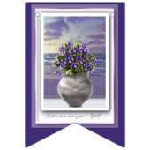 Bannière À Fanions violettes dans un bocal de lune (Deuxième drapeau)