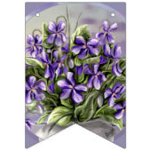 Bannière À Fanions violettes dans un bocal de lune (Premier drapeau)