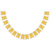 Bannière À Fanions Visage sifflant avec yeux souriants (Tout)