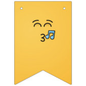 Bannière À Fanions Visage sifflant avec yeux souriants (Deuxième drapeau)