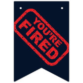 Bannière À Fanions Vous êtes la fête de l'impeachment (Troisième drapeau)