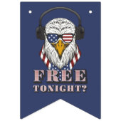 Bannière À Fanions vous êtes libre ce soir ? 4 juillet aigle patrioti (Troisième drapeau)