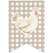 Bannière À Fanions Watercolor Chick 1er anniversaire (Deuxième drapeau)