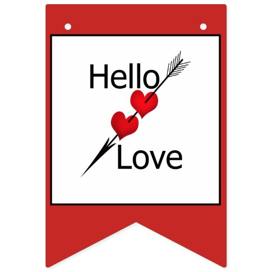 Bannière À Fanions Wedding , day Valenine , love (Deuxième drapeau)