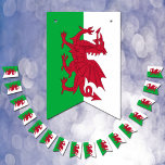 Bannière À Fanions Welsh Flag & Party Wales Banners / Cymru Weddings<br><div class="desc">Bunting / Party Flags: Wales & Welsh Flag party fashion - weddings,  birhday,  celebrations - love my country,  travel,  national patriots / sports fans</div>