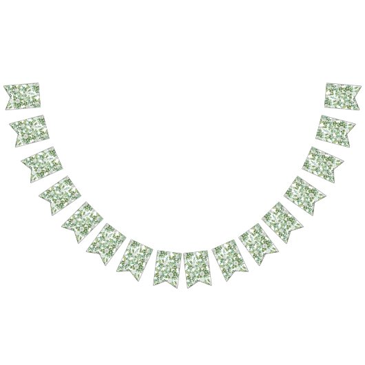 Bannière À Fanions White Peony & Rose Floral Mariage (Tout)