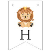 Bannière À Fanions Wild un thème safari premier anniversaire (Deuxième drapeau)