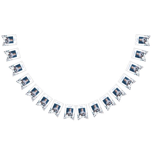 Bannière À Fanions Winter Boy Onederland Anniversaire Mois Photo (Tout)