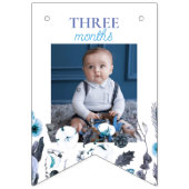 Bannière À Fanions Winter Boy Onederland Anniversaire Mois Photo (Troisième drapeau)