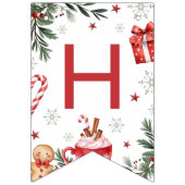 Bannière À Fanions Winter Cocoa Birthday Banner (Deuxième drapeau)