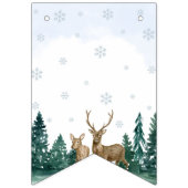 Bannière À Fanions Winter ONEderland Birthday Banner (Premier drapeau)