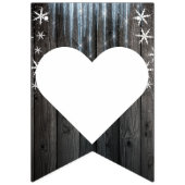 Bannière À Fanions Winter Wonderland Frozen Ice M. & Mme Mariage (Premier drapeau)