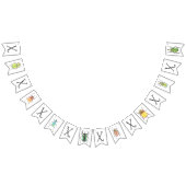 Bannière À Fanions XOXO Bugs et Baisers Saint Valentin (Tout)