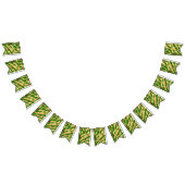 Bannière À Fanions Zèbre vert et or (Tout)