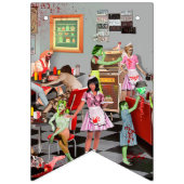 Bannière À Fanions Zombie Diner (Troisième drapeau)
