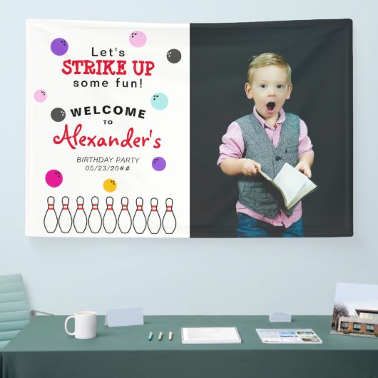 Bannière Affiche de bienvenue d'anniversaire de Bo (Salon professionnel)